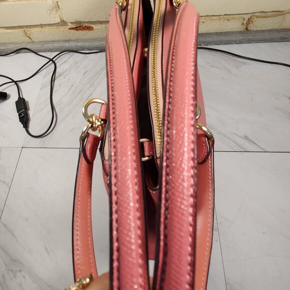 Like New Coach Brooke Pink Glitter Crossbody Bag Purse - Picture 5 of 16